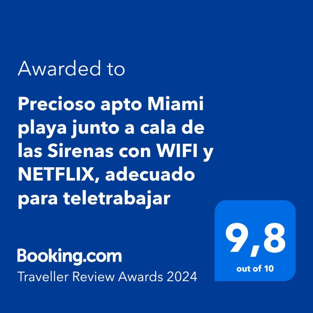 Precioso Apto Miami Primera Linia Playa Cala De Las Sirenas, Con Wifi Y Netflix, Adecuado Para Teletrabajar ميامي بلاتجا المظهر الخارجي الصورة